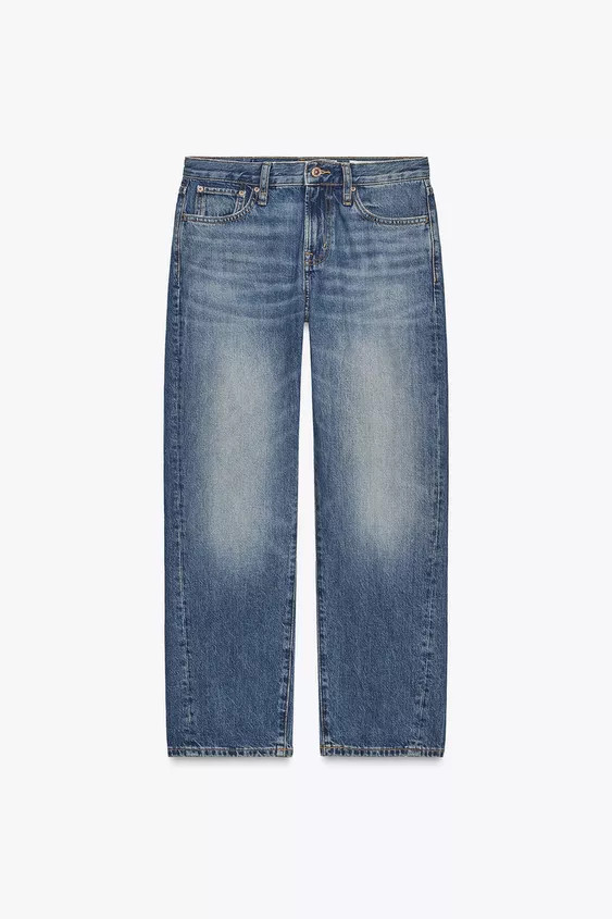 Z1975 MID-RISE CROPPED JEANS | Zara Canada