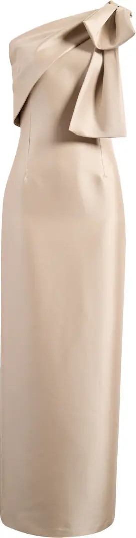 Sachin & Babi Bonnie Bow One-Shoulder Satin Gown | Nordstrom | Nordstrom
