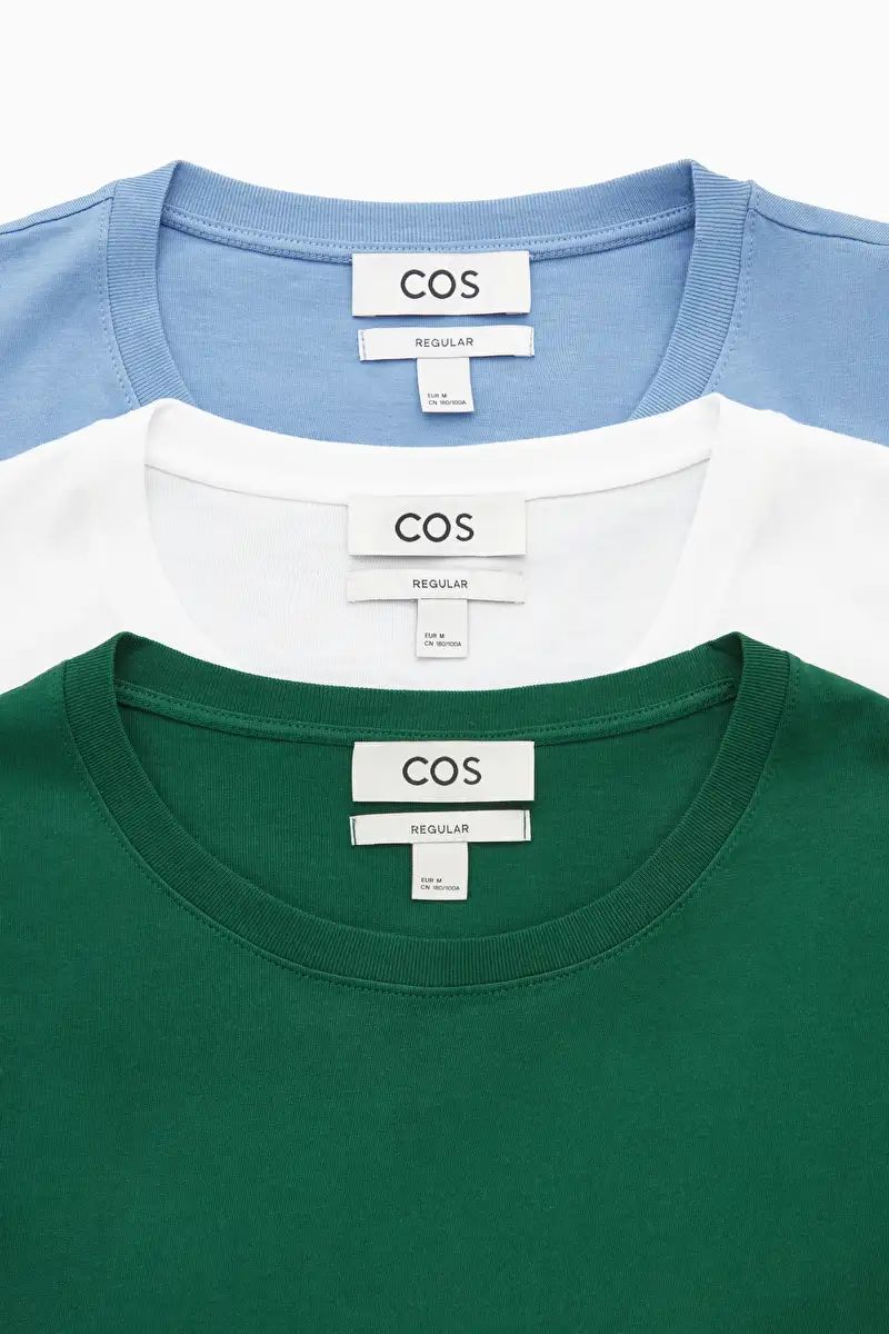 3-PACK REGULAR-FIT T-SHIRTS | COS (US)