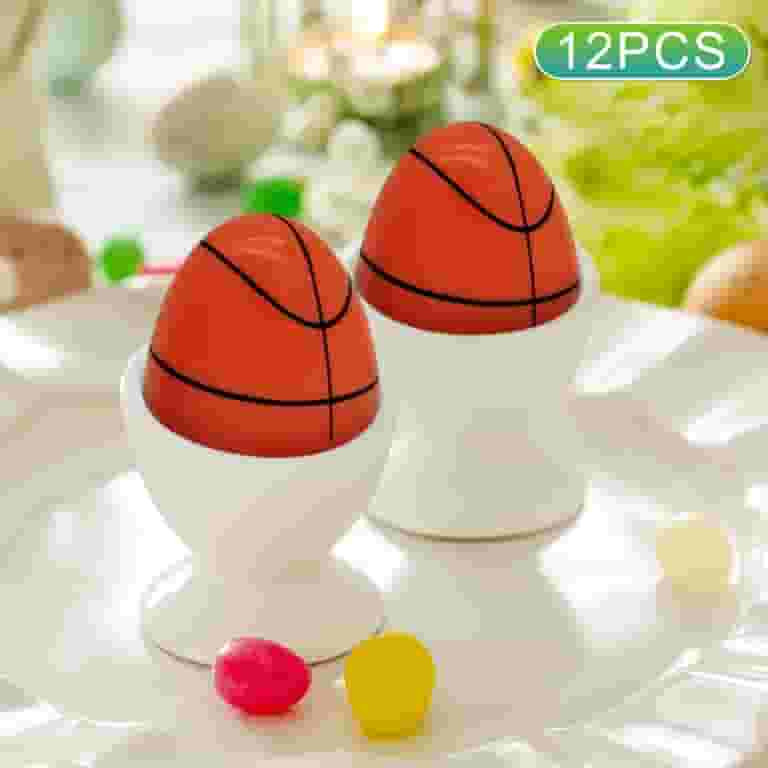 SDJMa 12 Pcs Plastic Easter Egg, 2.36" Fillable Sports Balls Egg for Filling Basket Stuffers East... | Walmart (US)