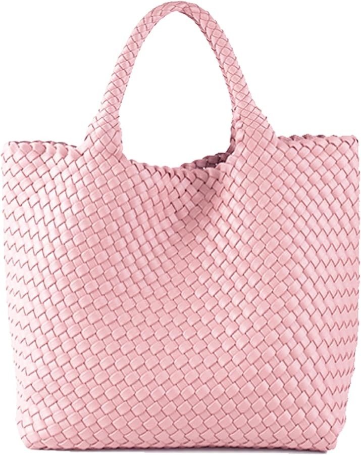 JINMANXUE Fashion Woven Bag Shopper Bag Travel Handbags and Purses Women Tote Bag Large Capacity ... | Amazon (US)