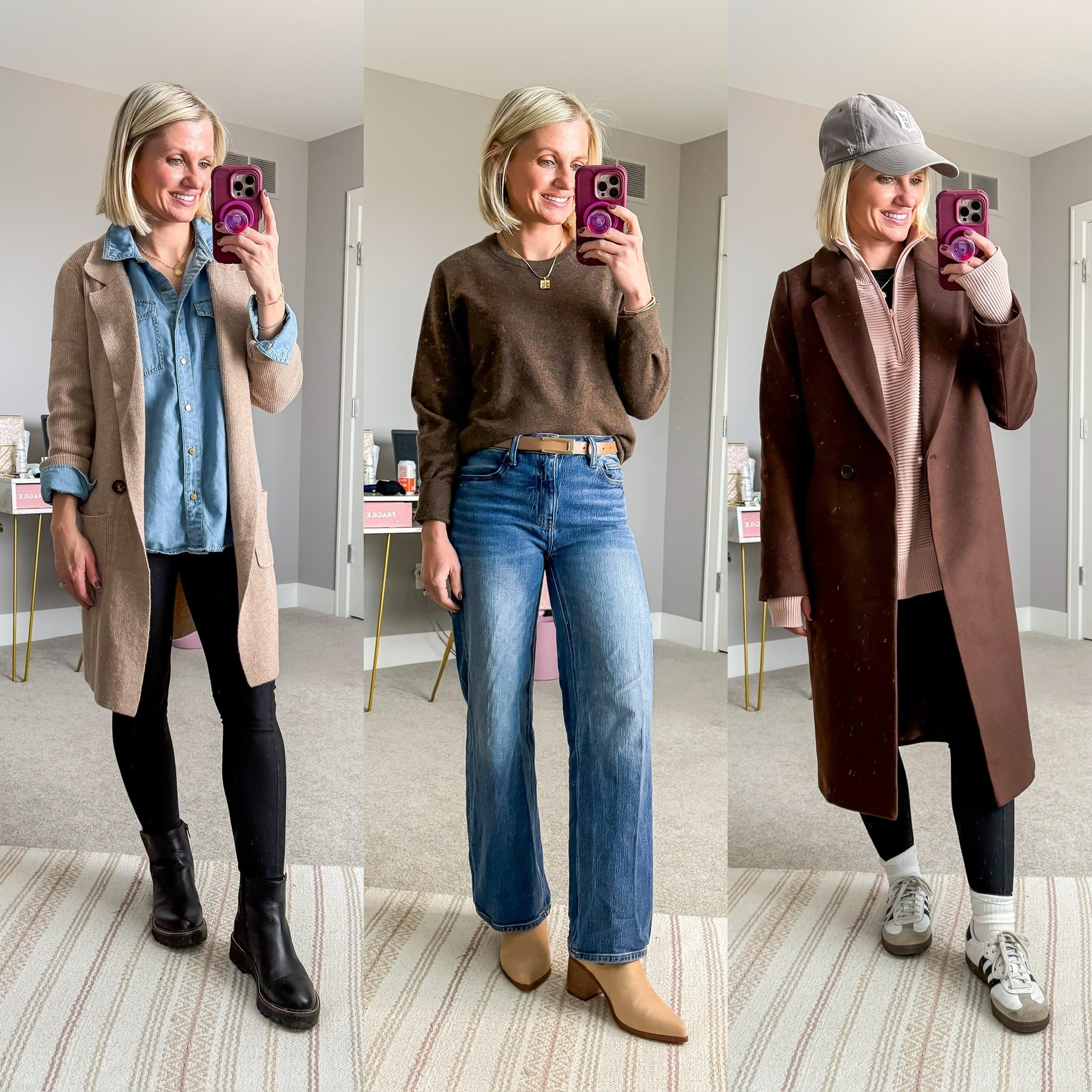 Outfits from my Winter 2026 Mom-Friendly Capsule Wardrobe! Find all sizing details and links on the blog at thriftywifehappylife.com.

#LTKootd #LTKSeasonal #LTKPetite