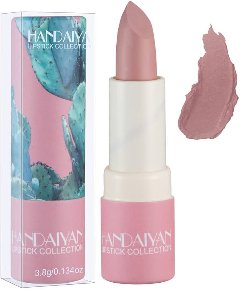 Matte Nude Lipstick, Bold & Intense Nudes Paper Tube Lipsticks Smooth Velvety Lip Gloss, Long Las... | Amazon (US)