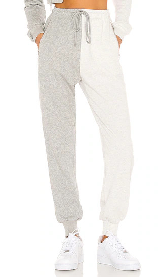 Renna Two Tone Sweatpants in Grey Multi | Revolve Clothing (Global)