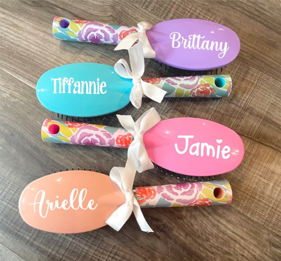Personalized Hair Brush Christmas Gift Girls Party Favors - Etsy | Etsy (US)