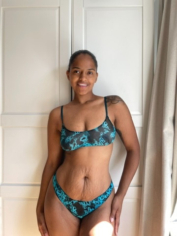 Mesh Set - Deep Teal Orchid 

 