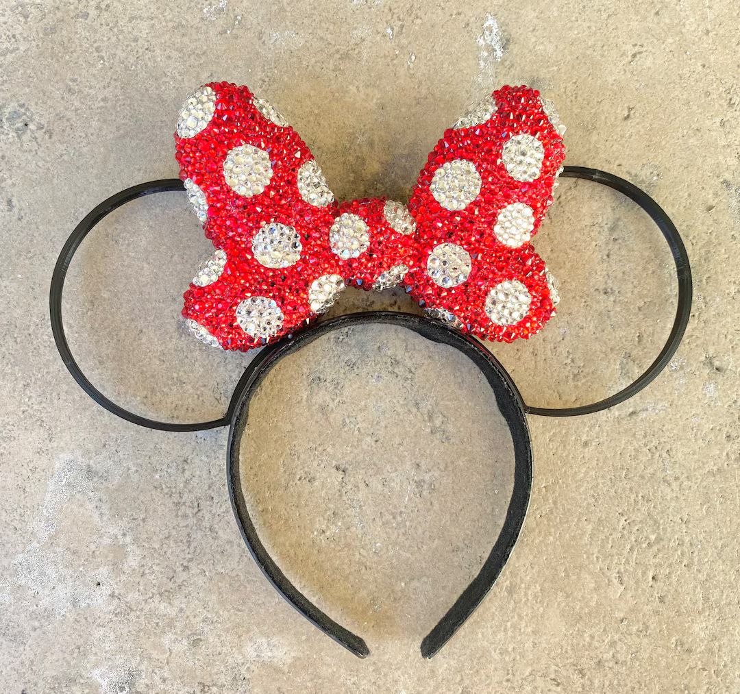 Swarovski Mickey Ears, Rhinestone Minnie Ears, Strass Mickey Ears, Bling Mickey Ears, Minnie Ears... | Etsy (US)