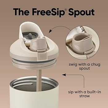Owala FreeSip Tumbler - Stainless Steel - 40-oz. - Tan (Lightly Toasted) | Amazon (US)