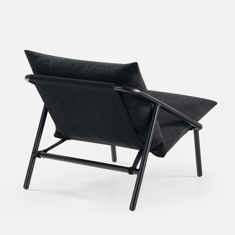 Ayatt Modern Metal Frame Sling Accent Armchair | Wayfair North America