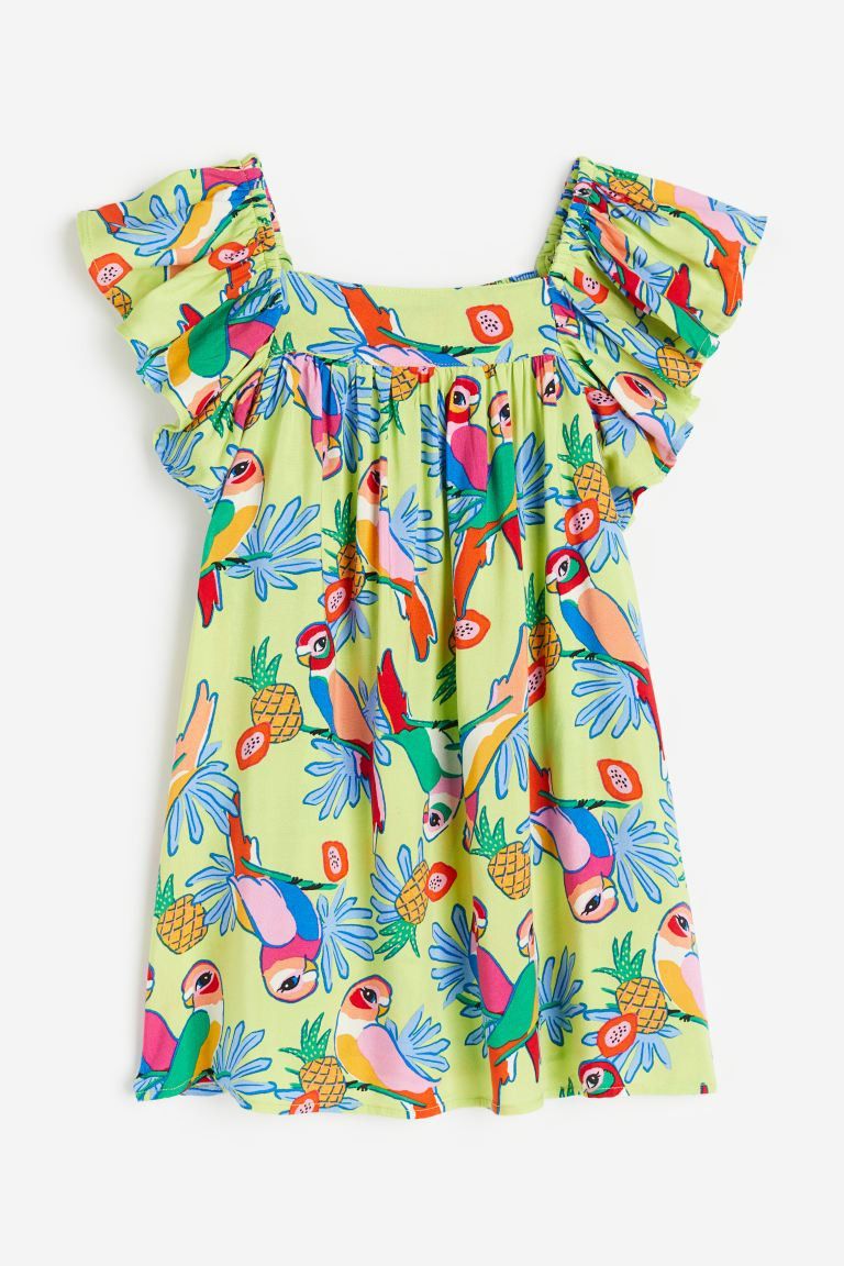 Butterfly-sleeved Patterned Dress | H&M (US + CA)