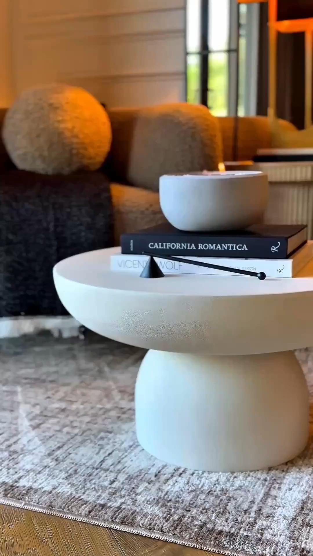 One of my most loved coffee/side tables in my home. Sleek and simple.🤍

 White coffee table
 Round end table
 Concrete table
 Living room decor
 Amazon home decor
 Modern coffee table

Summerthompsonstyles 

#LTKU #LTKHome #LTKSaleAlert