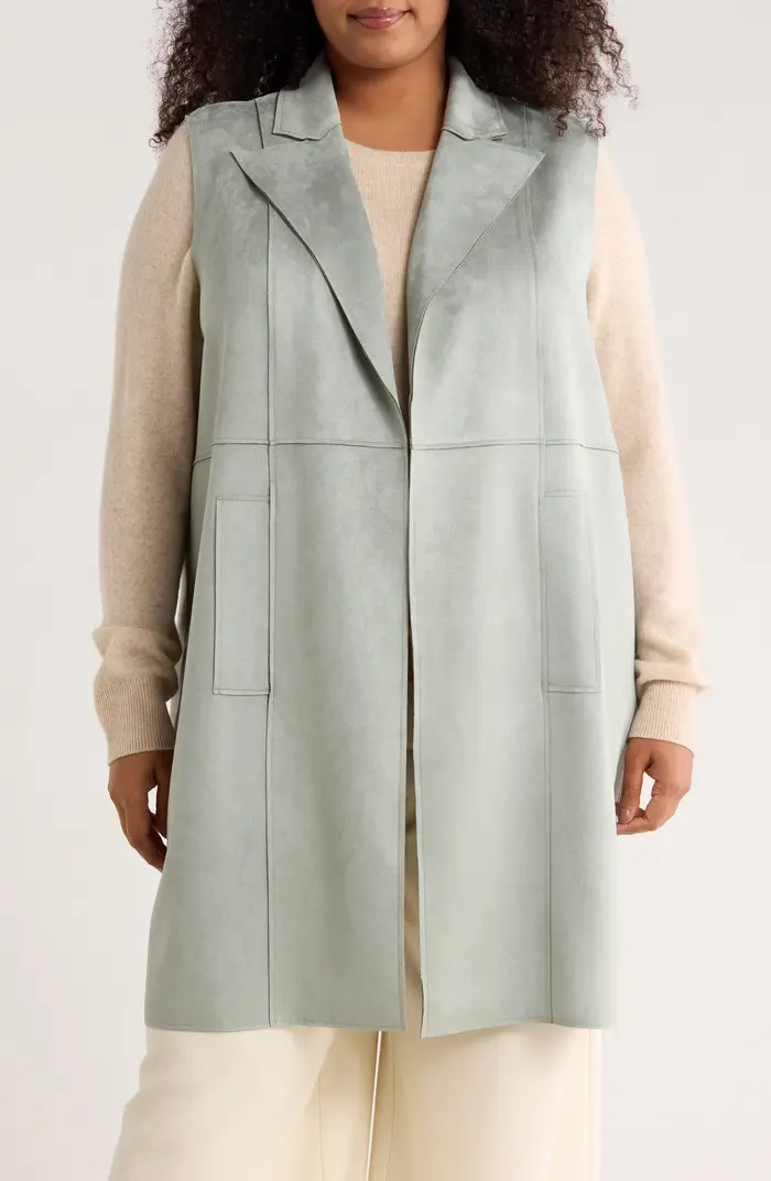 M Magaschoni Faux Suede Notch Lapel Vest | Nordstromrack | Nordstrom Rack