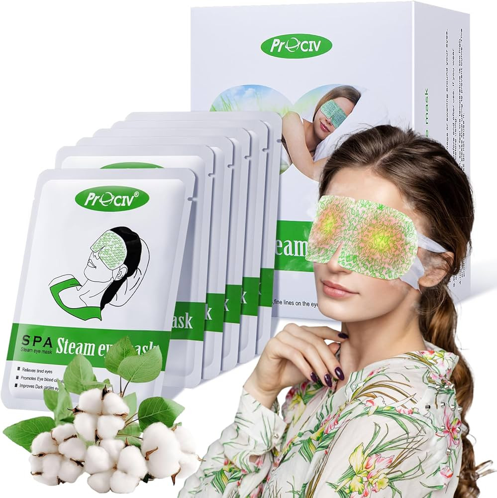 16 Packs Steam Eye Mask,Warm Eye Compress for Dry Eyes Sleep Mask,Hot Auto Heated Eye Masks Relax... | Amazon (US)