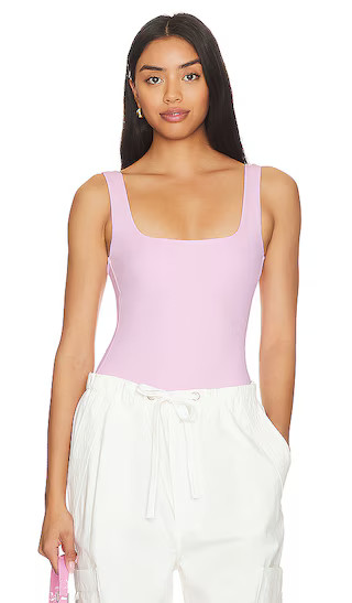 Scuba Modern Tank Bodysuit in Rose Quartz001 | Revolve Clothing (Global)