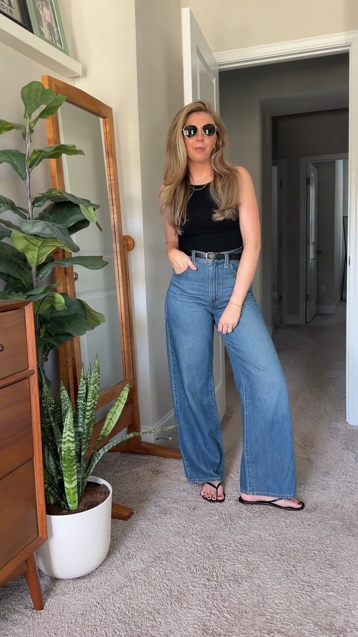 The real mvp’s: cinch waist jeans & braless tops 👏🏻

Pajama top: small
Pajama bottom: medium (sized up)
Braless tank: xs
Cinch waist wide leg jeans: 25
Sandals: run tts

spring outfit / get dressed with me / gdwm / casual style / jeans / tank / elevated basics / realistic outfit / for her / Heather Blair 

#LTKootd #LTKSeasonal #LTKgrwm