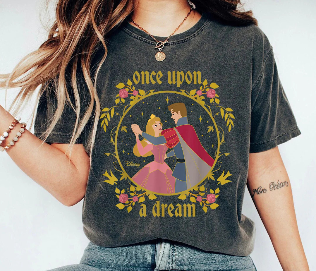 Once Upon A Dream Shirt, Princess Aurora T-shirt, Sleeping Beauty Tee, Disney Family Vacation, Di... | Etsy (US)