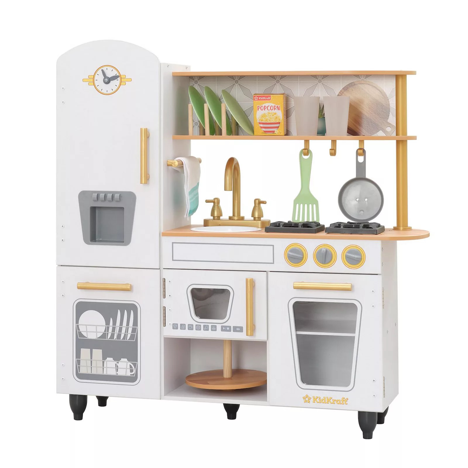 KidKraft Vintage Wooden Play Kitchen with 9 Accessories, White | Kohl's