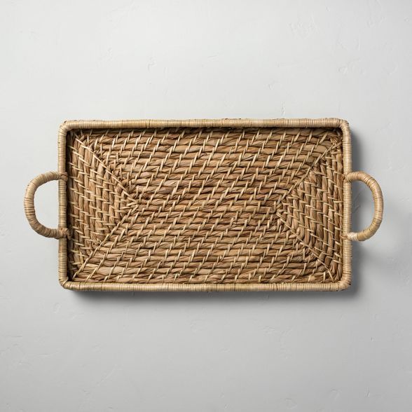 Woven Rectangular Serve Tray with Handles - Hearth & Hand™ with Magnolia | Target