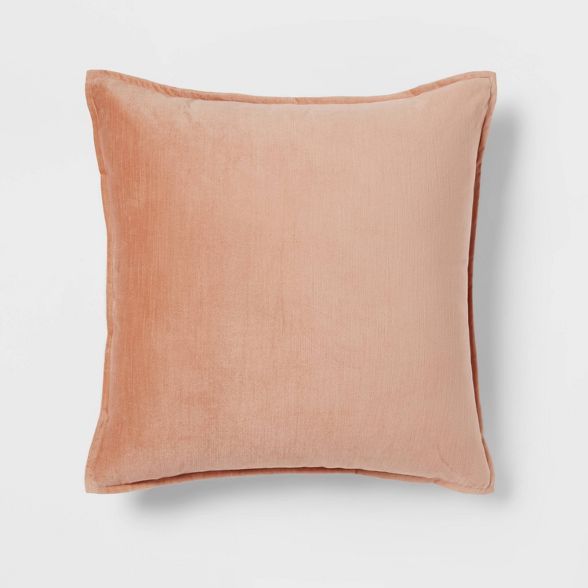 Cotton Velvet Square Pillow - Threshold™ | Target