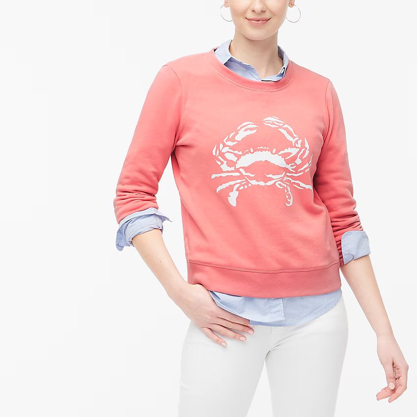 Logo crab sweatshirt | J.Crew Factory