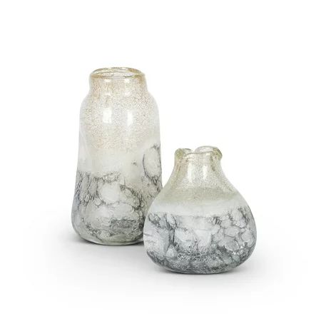 Gerson Set of 2 Pinched Glass Vases (Large measures 9-inches tall, smaller measures 6-inches tall... | Walmart (US)