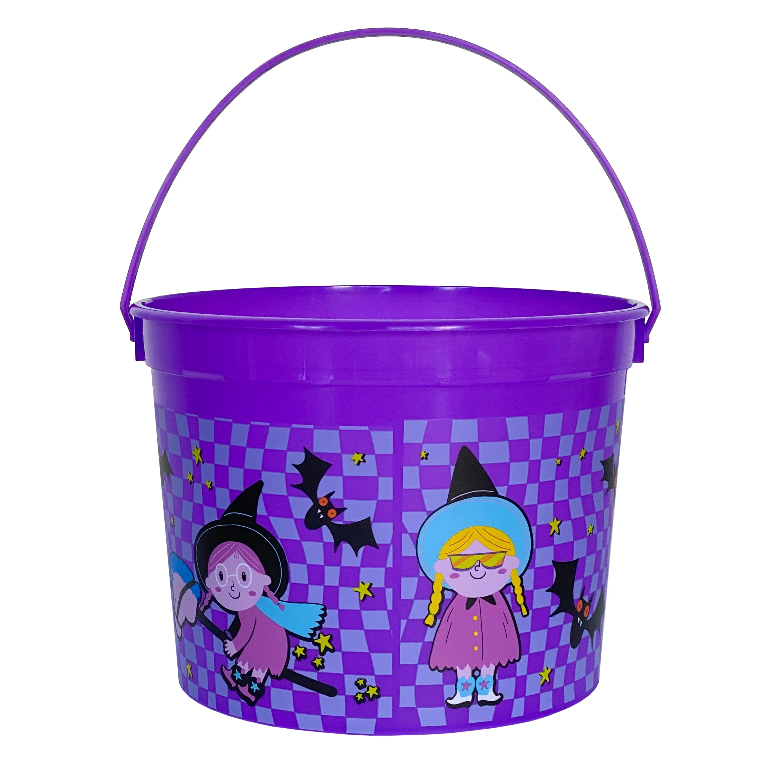 Witch Trick-or-Treat Bucket, Purple, 5 qt, Halloween by Way To Celebrate | Walmart (US)