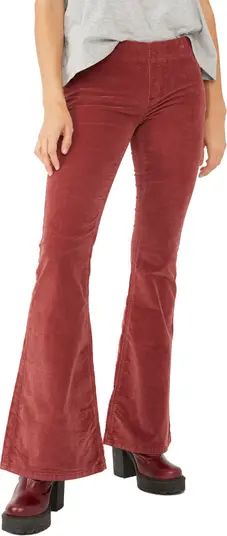 We the Free Pull-On Flare Corduroy Pants | Nordstrom