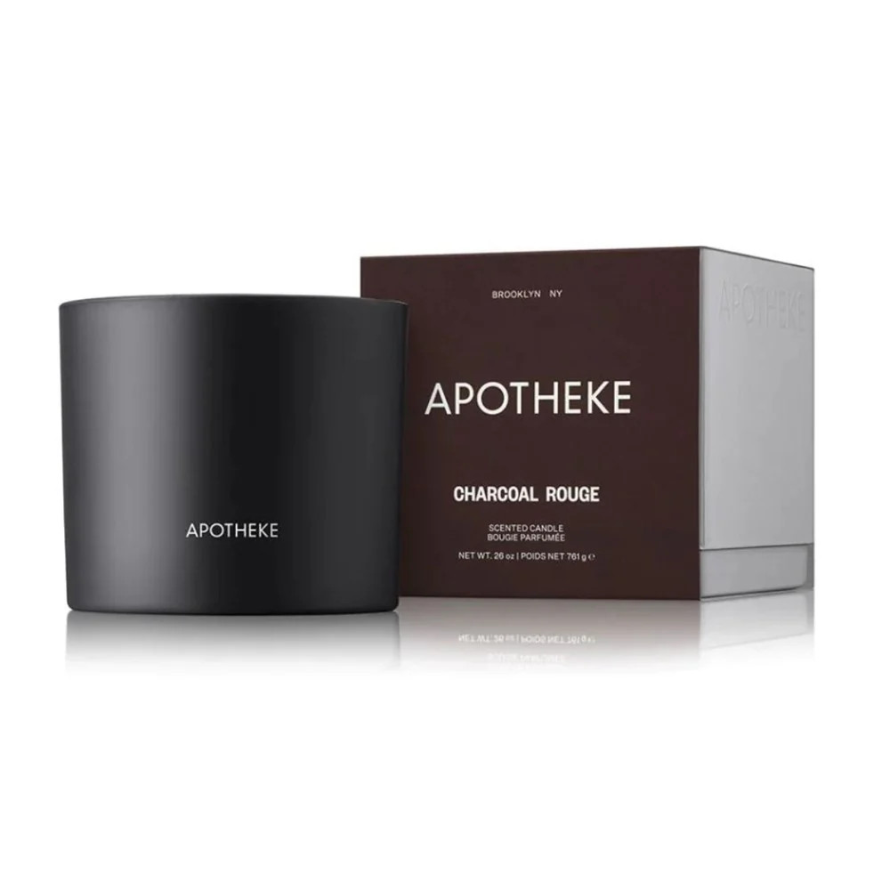 Charcoal Rouge 3-Wick Candle | Apotheke Co