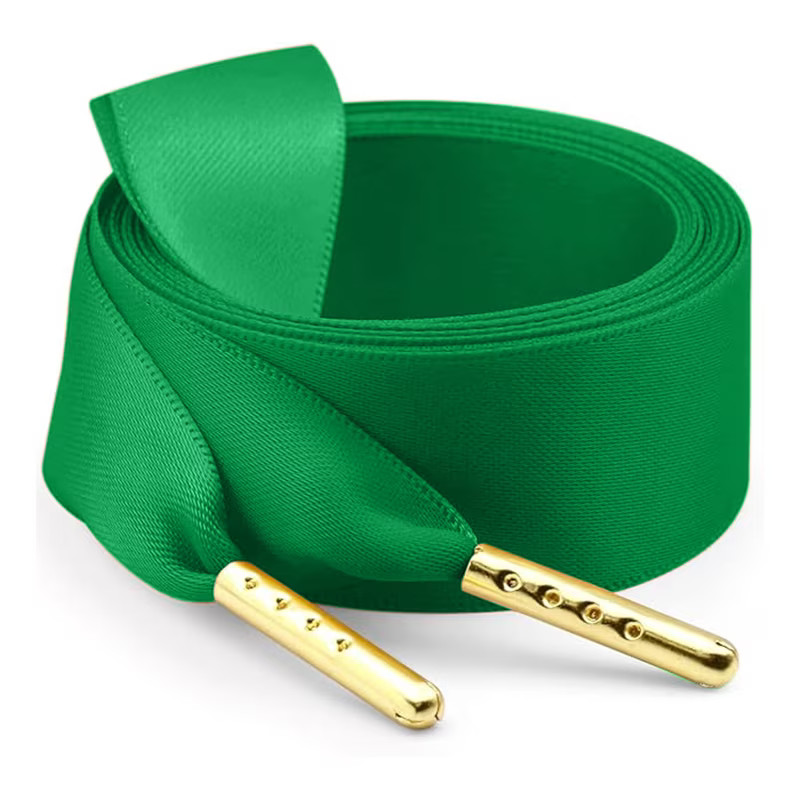 2 Pairs Ribbon Satin Sneakers Shoelaces: 20mm Wide Flat Silk Shoe Laces - 47 inch / 120CM - Walmart.com | Walmart (US)