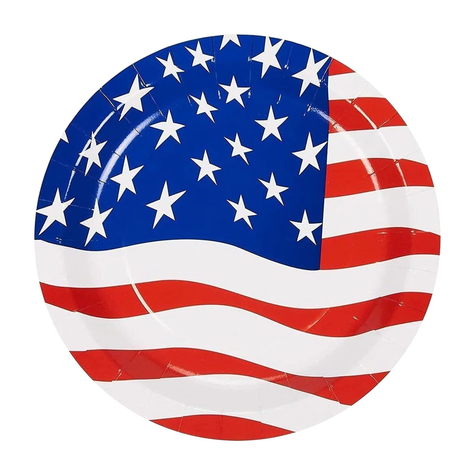 SHOPESSA Party Supplies, Disposable Paper Plates, Cups, Napkins, Cutlery, American Flag Memorial ... | Walmart (US)