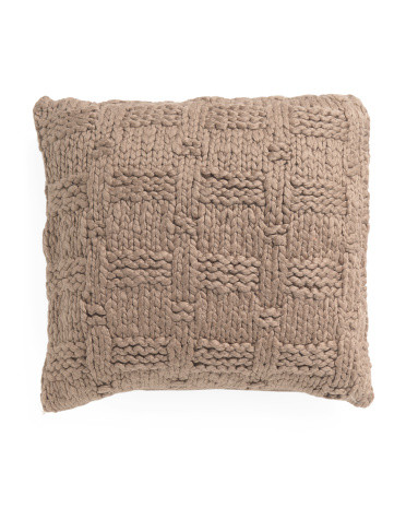 22x22 Handknit Pillow | TJ Maxx
