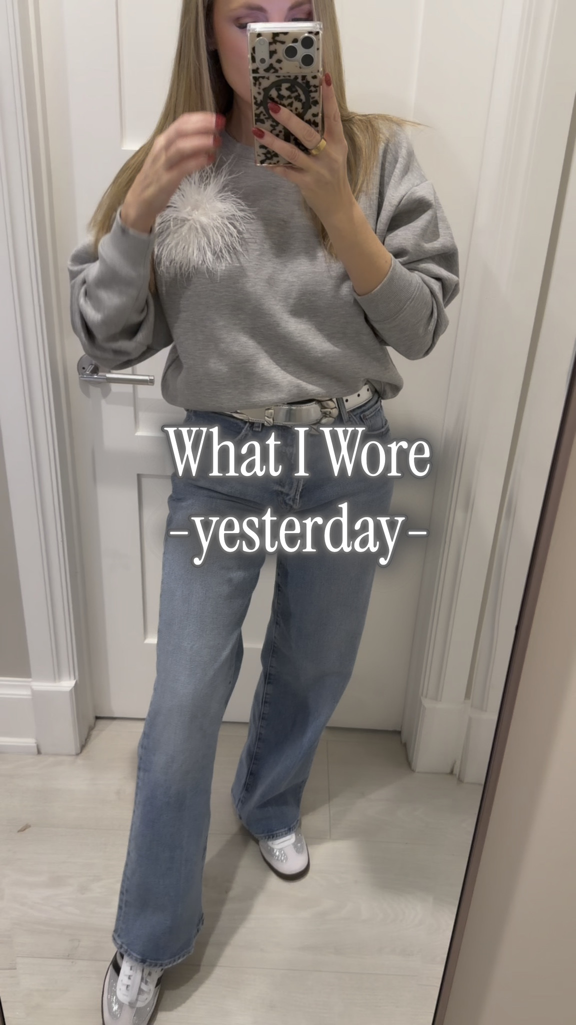 The perfect Sunday outfit loving the gray sweater 🩶

#LTKFindsUnder100 #LTKFindsUnder50 #LTKOver40