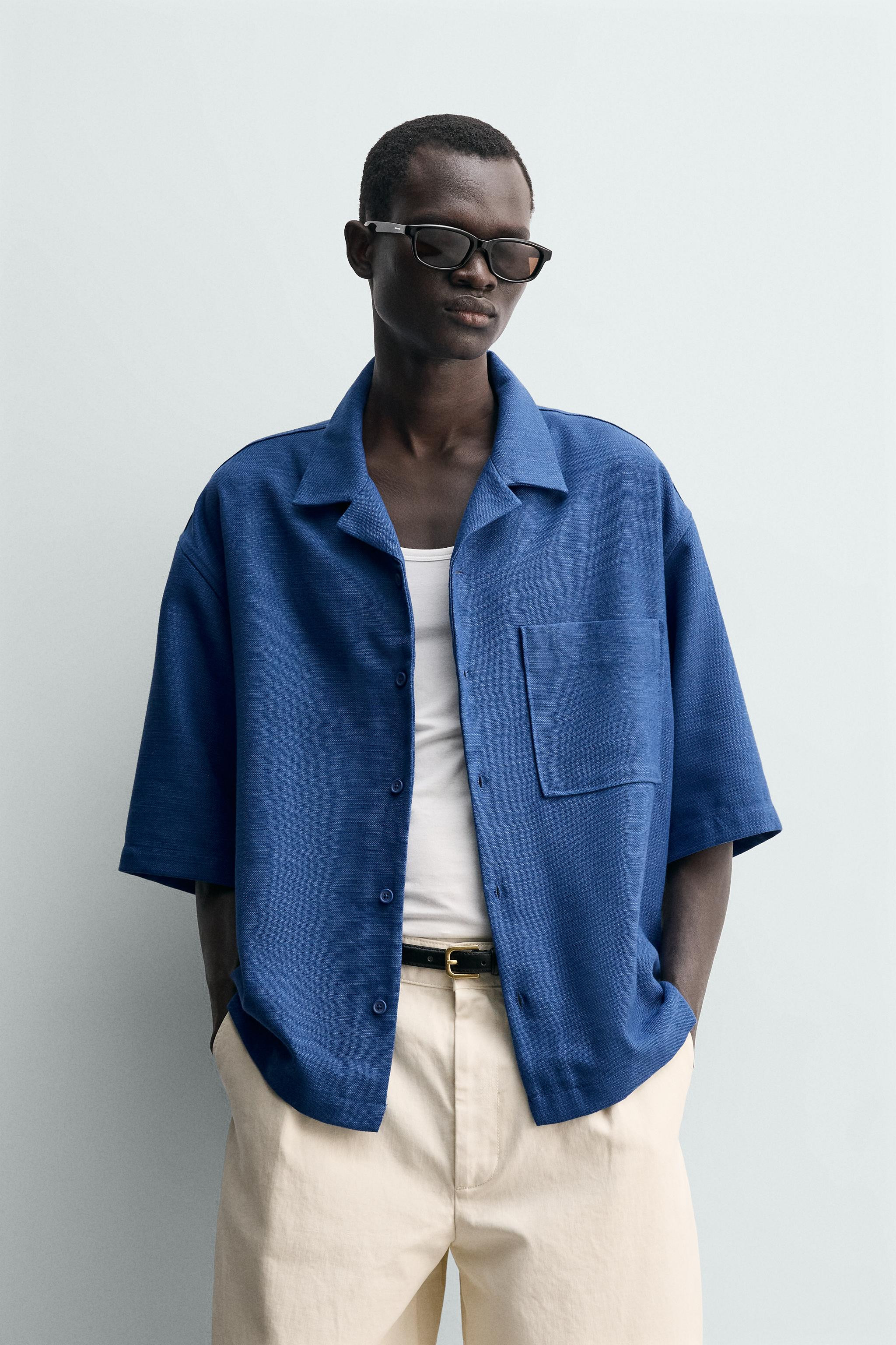 RELAXED FIT TEXTURED POLO SHIRT | Zara US