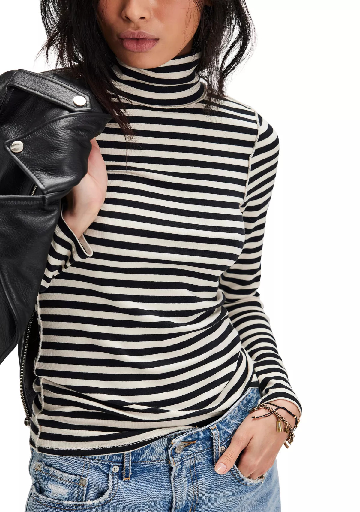 We The Free Good Good Stripe Turtleneck | Belk