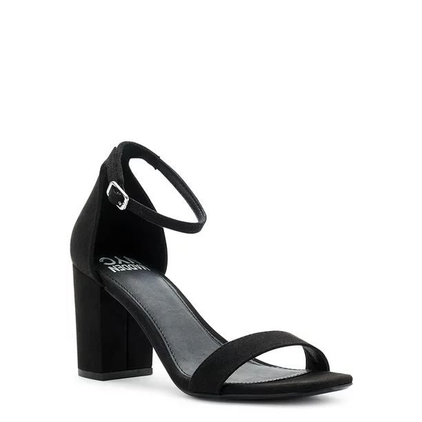 Madden NYC Women's Two Band Heeled Sandals - Walmart.com | Walmart (US)