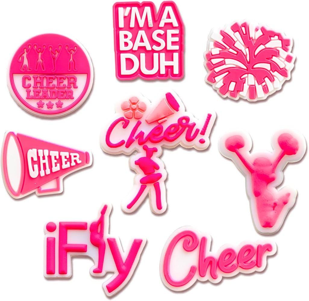 Cheer Shoe Decoration Charms for Clog Sandals, Cheerleader Shoe Accessories Charms for Women Gift... | Amazon (US)