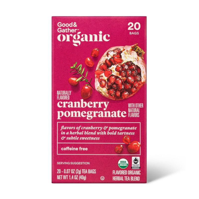 Organic Cranberry Pomegranate Tea - 20ct - Good & Gather™ | Target