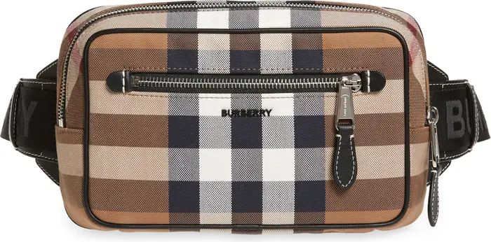 Burberry Check Canvas Belt Bag | Nordstrom | Nordstrom