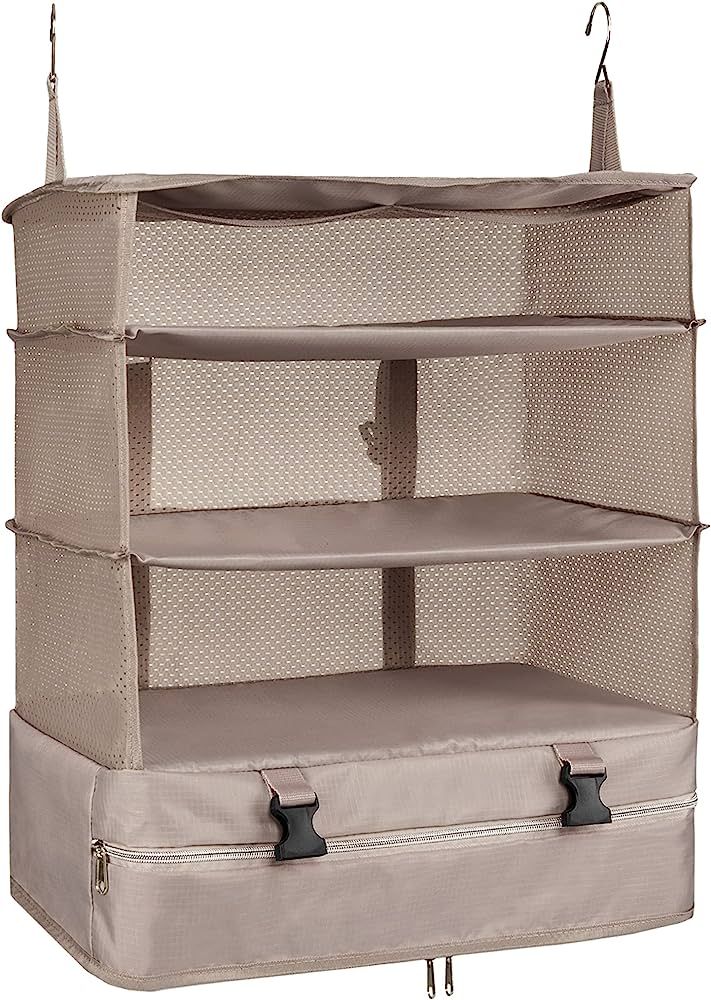 ELEZAY Travel Garment Packing Luggage Organizer Collapsible Compartment Hanging Closet for Wardro... | Amazon (US)