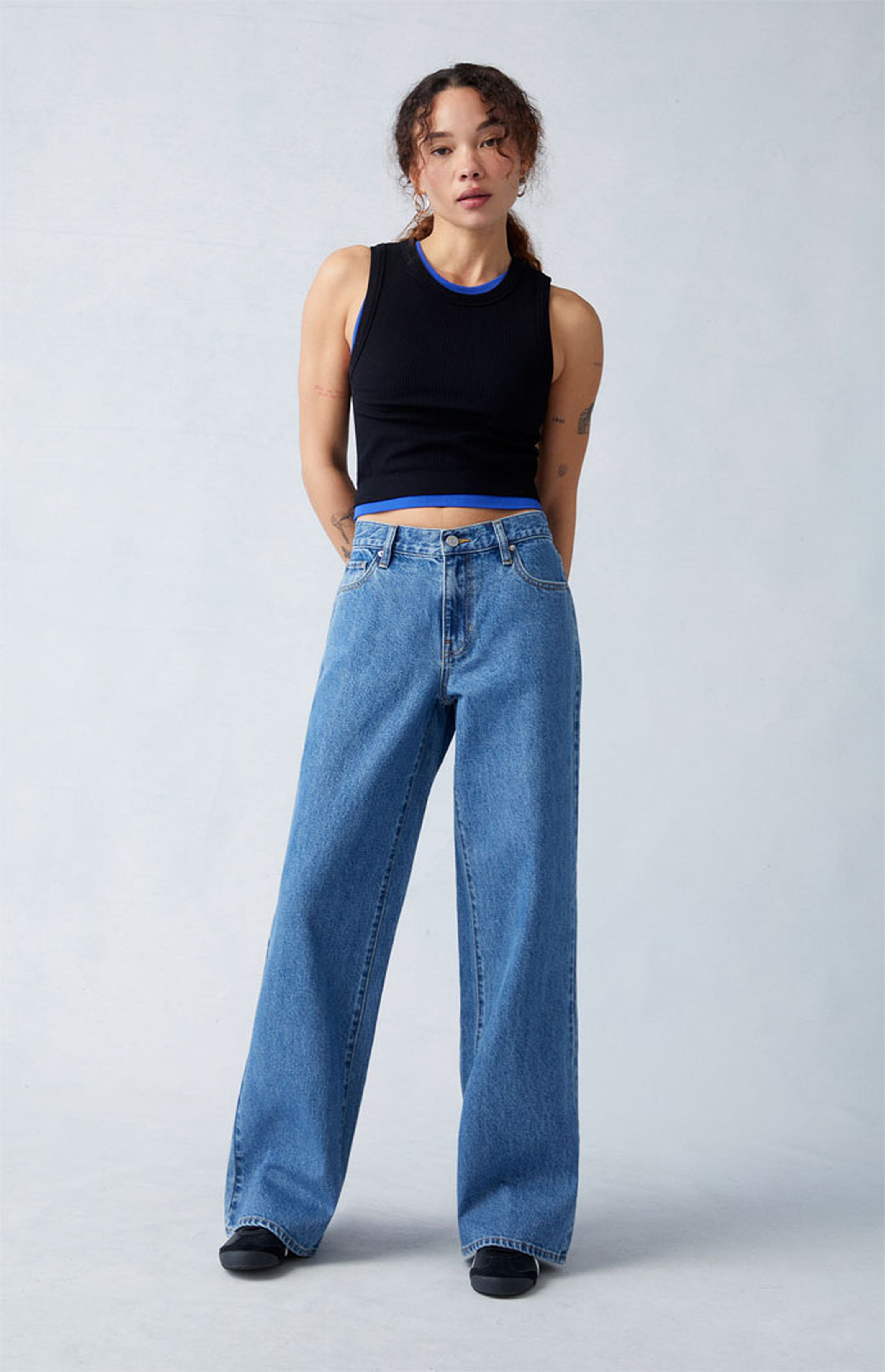 PacSun Eco Medium Indigo Extreme Baggy Jeans | PacSun