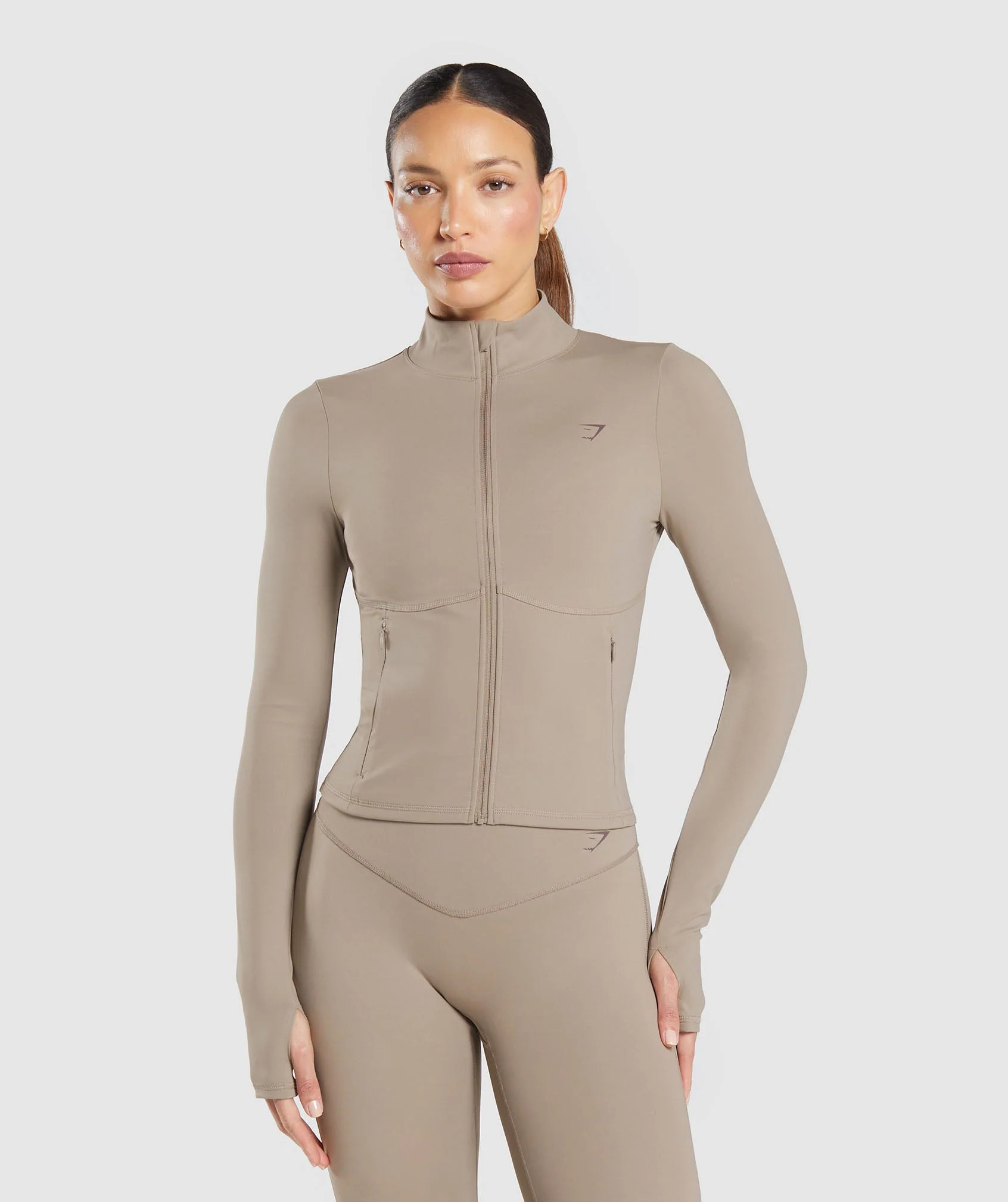 Gymshark Elevate Tracktop - Lifestyle Brown | Gymshark US