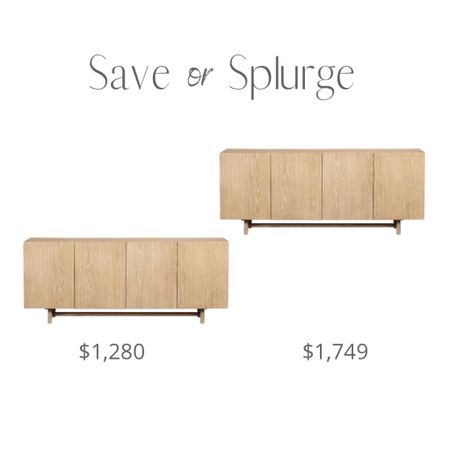 Love this sideboard and love the price of the save even more!

Save or splurge, sideboard 

#LTKsalealert #LTKhome