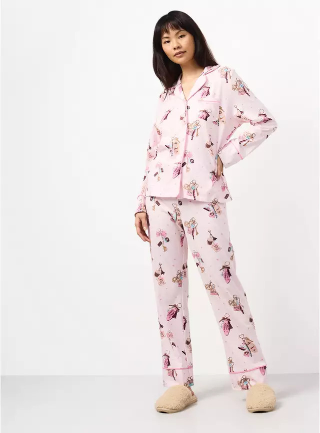 Buy Pink Charm Print Pyjamas 2 Piece  S | Pyjamas | Tu | Tu Clothing