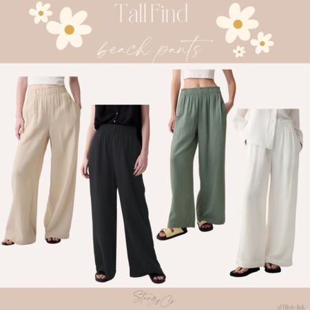 Tall ladies-these crinkle gauze beach pants are half off today and fully stocked! I’m 100% grabbing myself a pair 

#LTKSeasonal #LTKsalealert #LTKfindsunder50