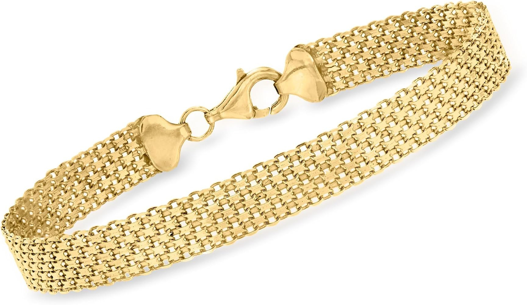 Ross-Simons 18kt Gold Over Sterling Bismark-Link Bracelet. 7 inches | Amazon (US)