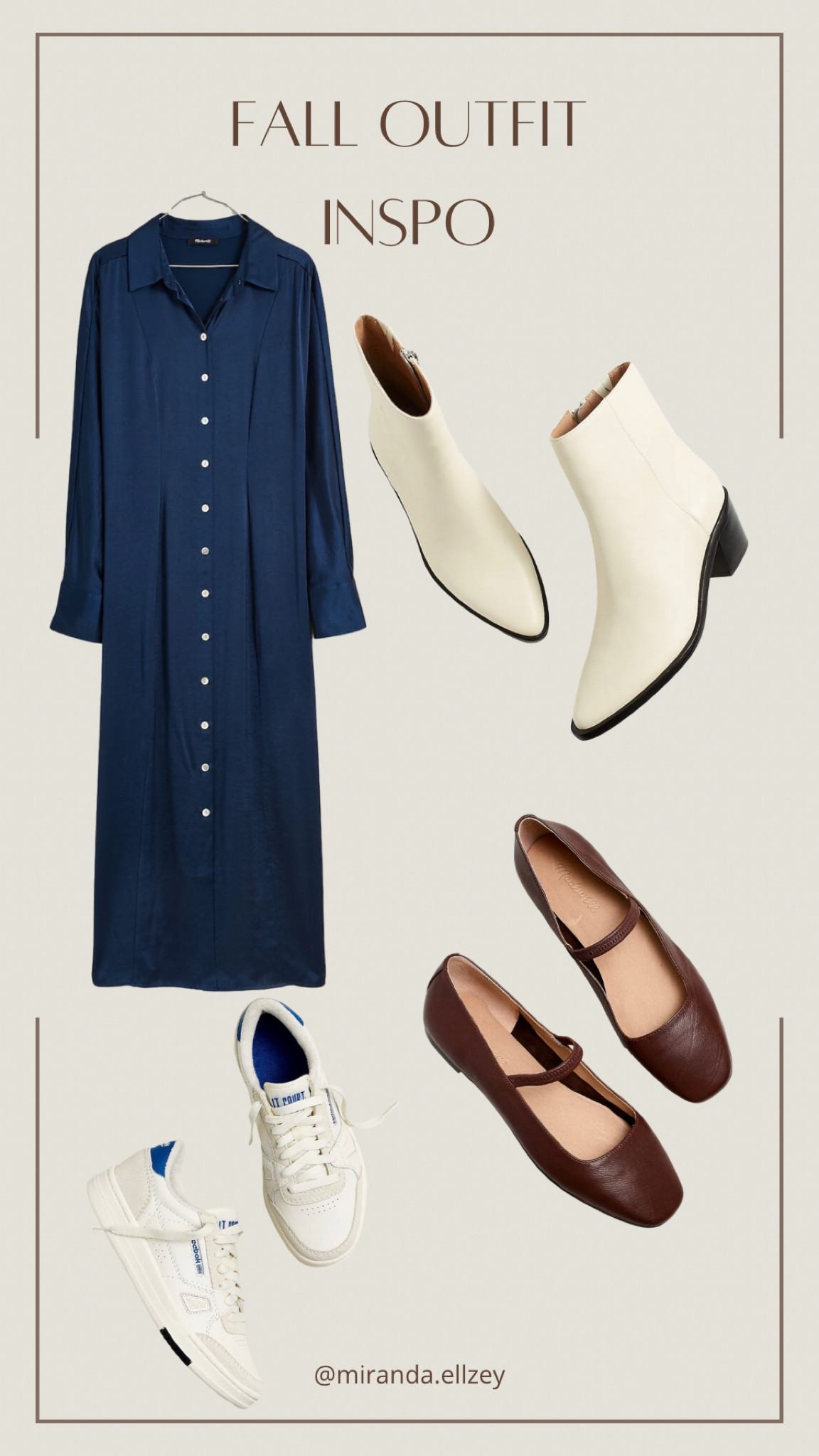 Navy silk dress for fall. White booties, brown leather ballet flats, or classic white Reebok sneakers to dress up or dress down

Fall fashion, thanksgiving outfit, holiday, family photos

#LTKstyletip #LTKbump #LTKxMadewell