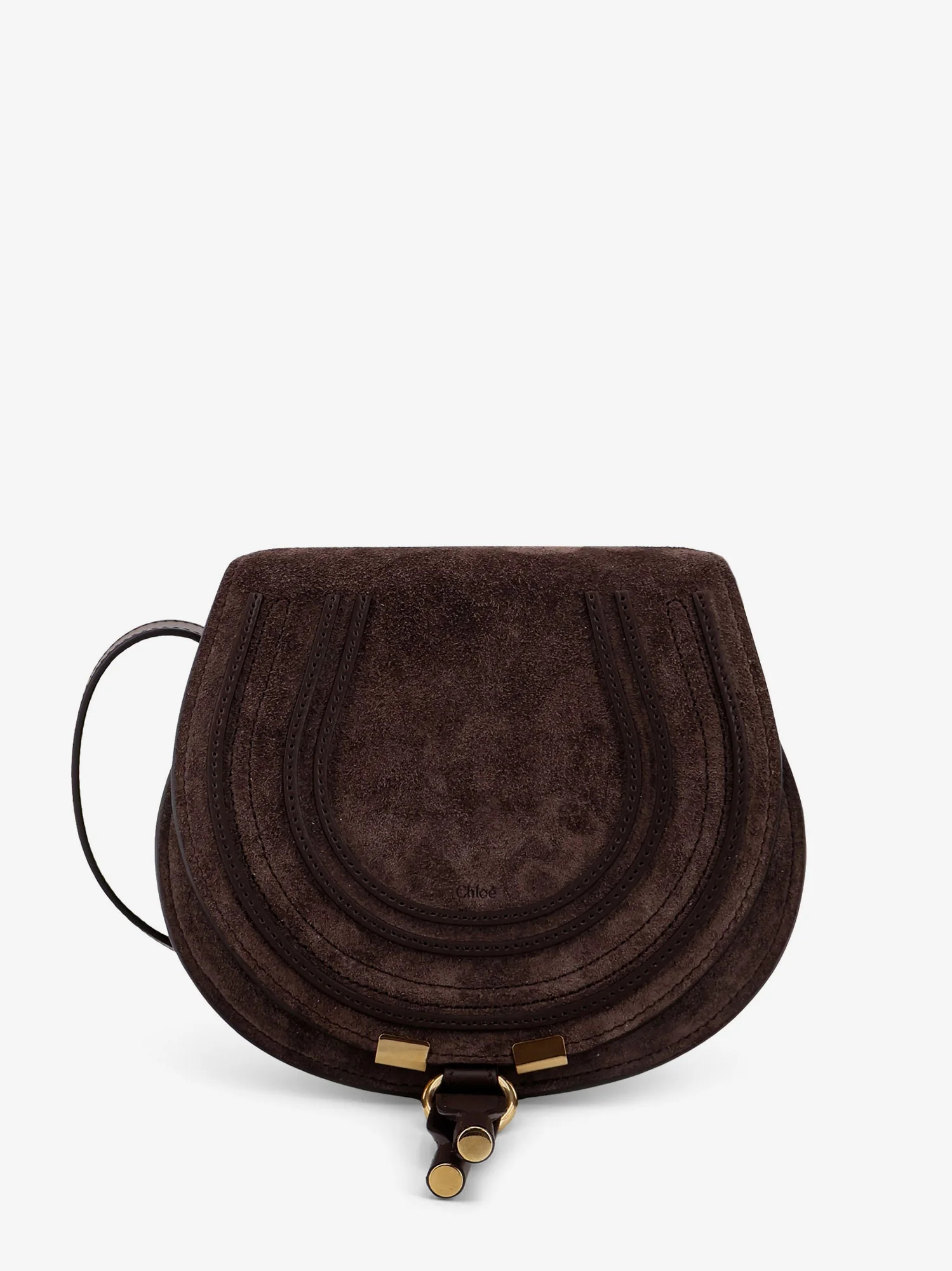 Marcie Small Saddle suede crossbody bag - CHLOE' - gender_Woman | Nugnes 1920