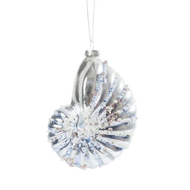 Jeweled Nautilus Shell Ornament | Cailini Coastal