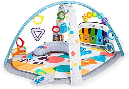 Baby Einstein 4-in-1 Kickin' Tunes Music and Language Play Gym and Piano Tummy Time Activity Mat | Amazon (US)