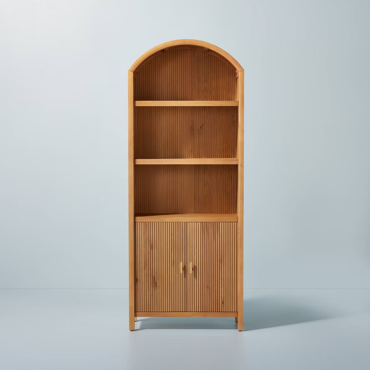 Grooved Wood Arch Bookcase Cabinet - Hearth & Hand™ with Magnolia | Target